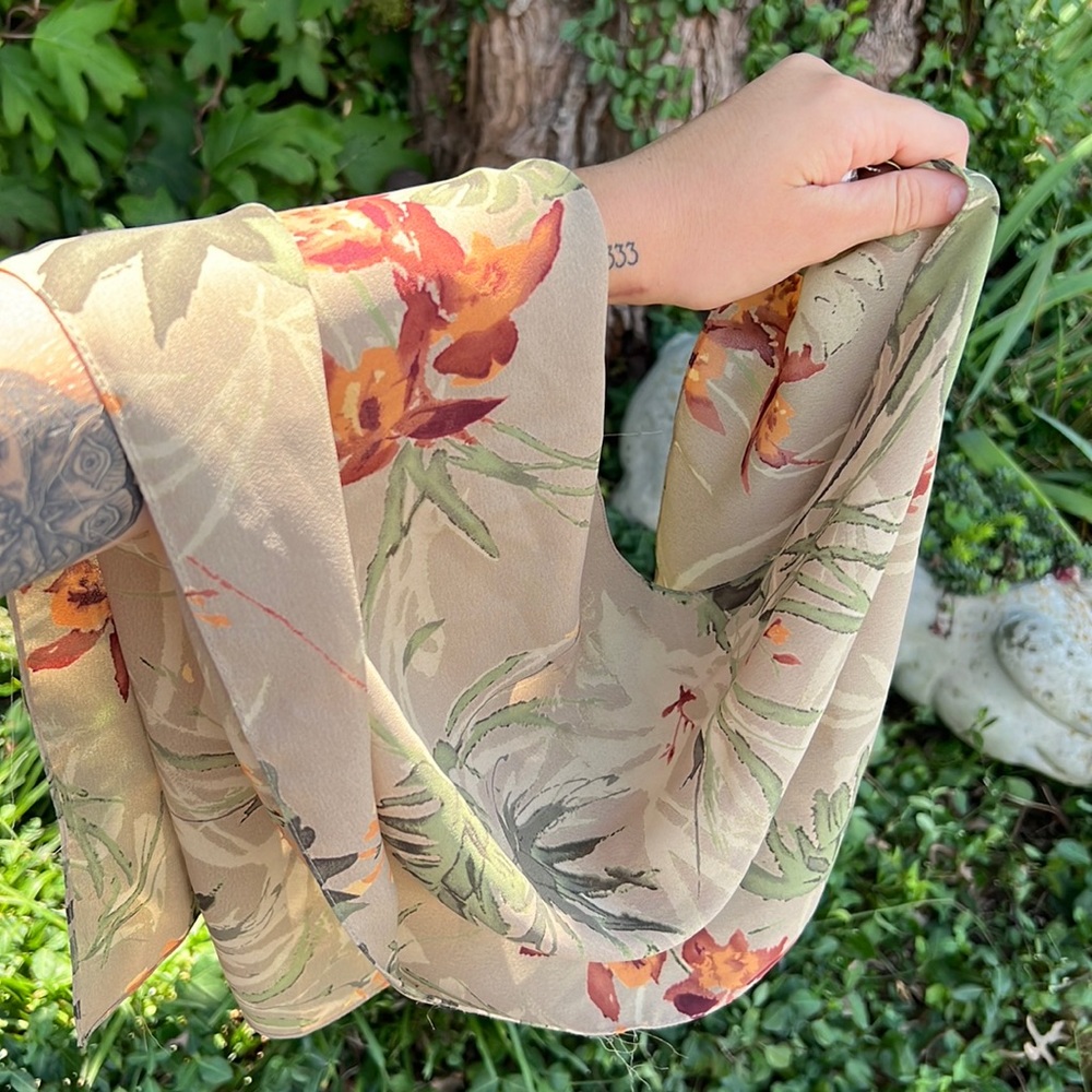 Floral scarf